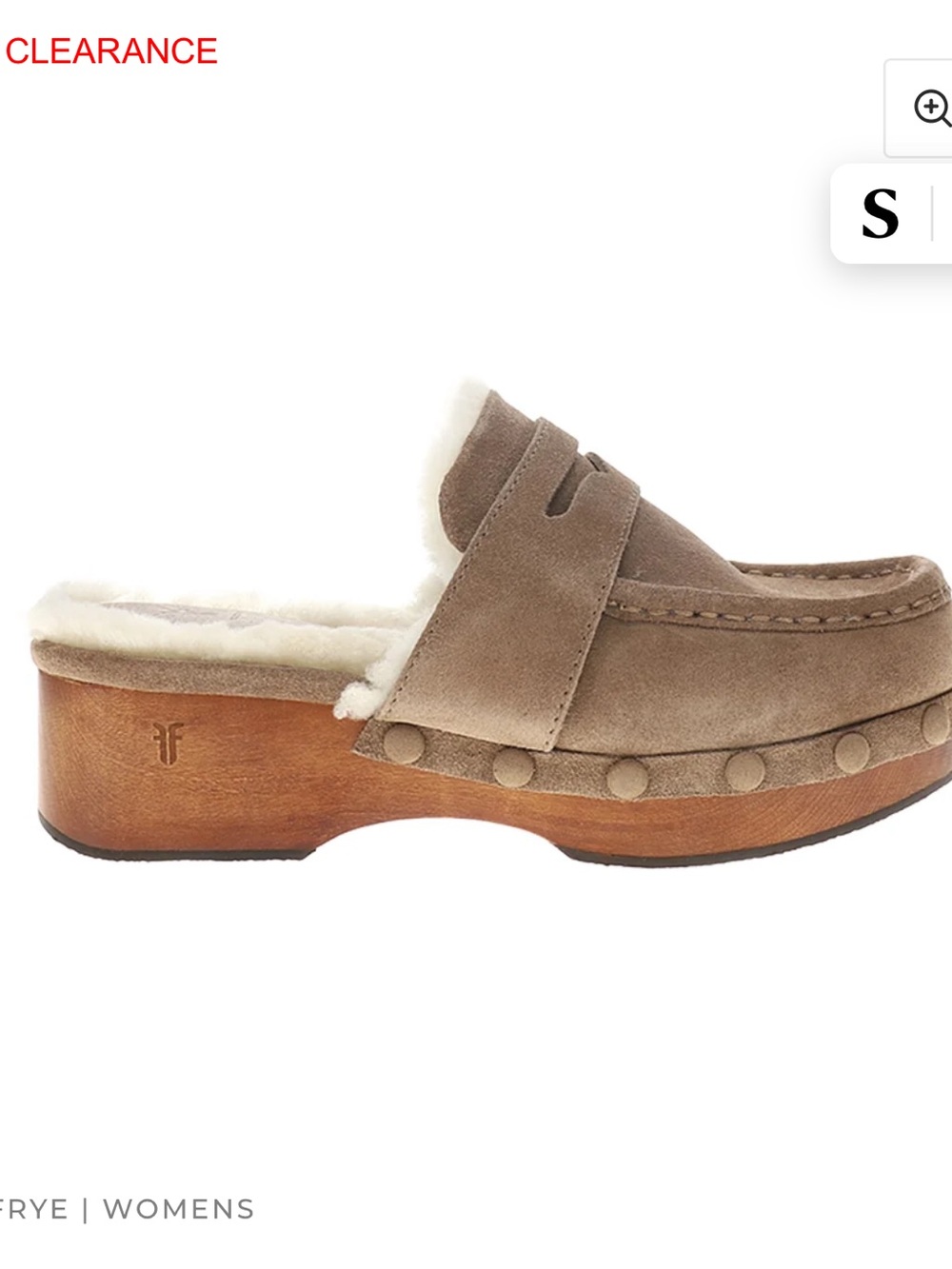 Frye fur clogs